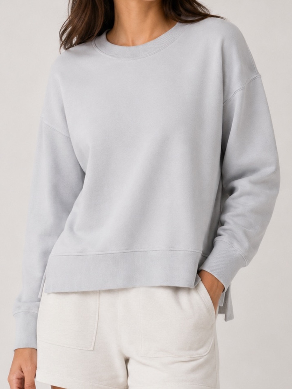 NWT Athleta Light Blue Crewneck Sweatshirt